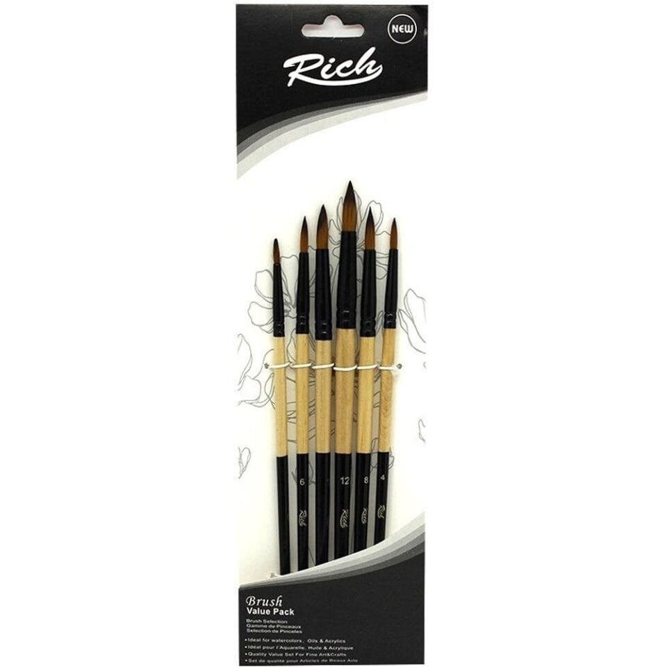 Rich Fırça Yeni Seri 03 Detay 6 Lı Set 5 11218