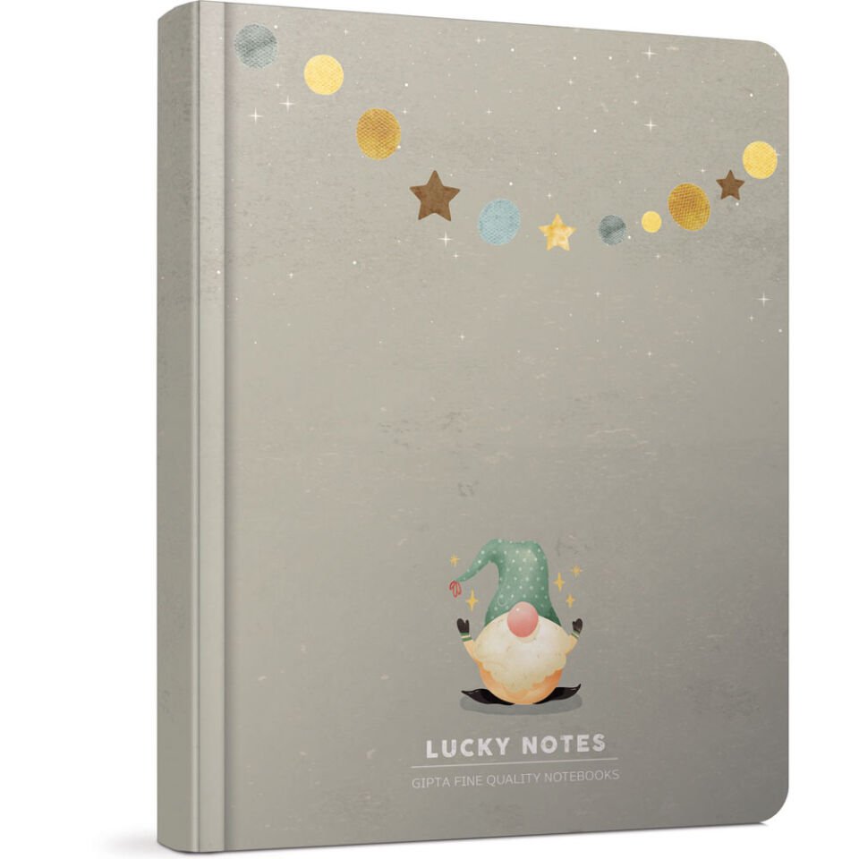 Gıpta Lucky Notes İpl.Dkş.Sert Kapak.Defter 15x15-120 yp Ç.siz