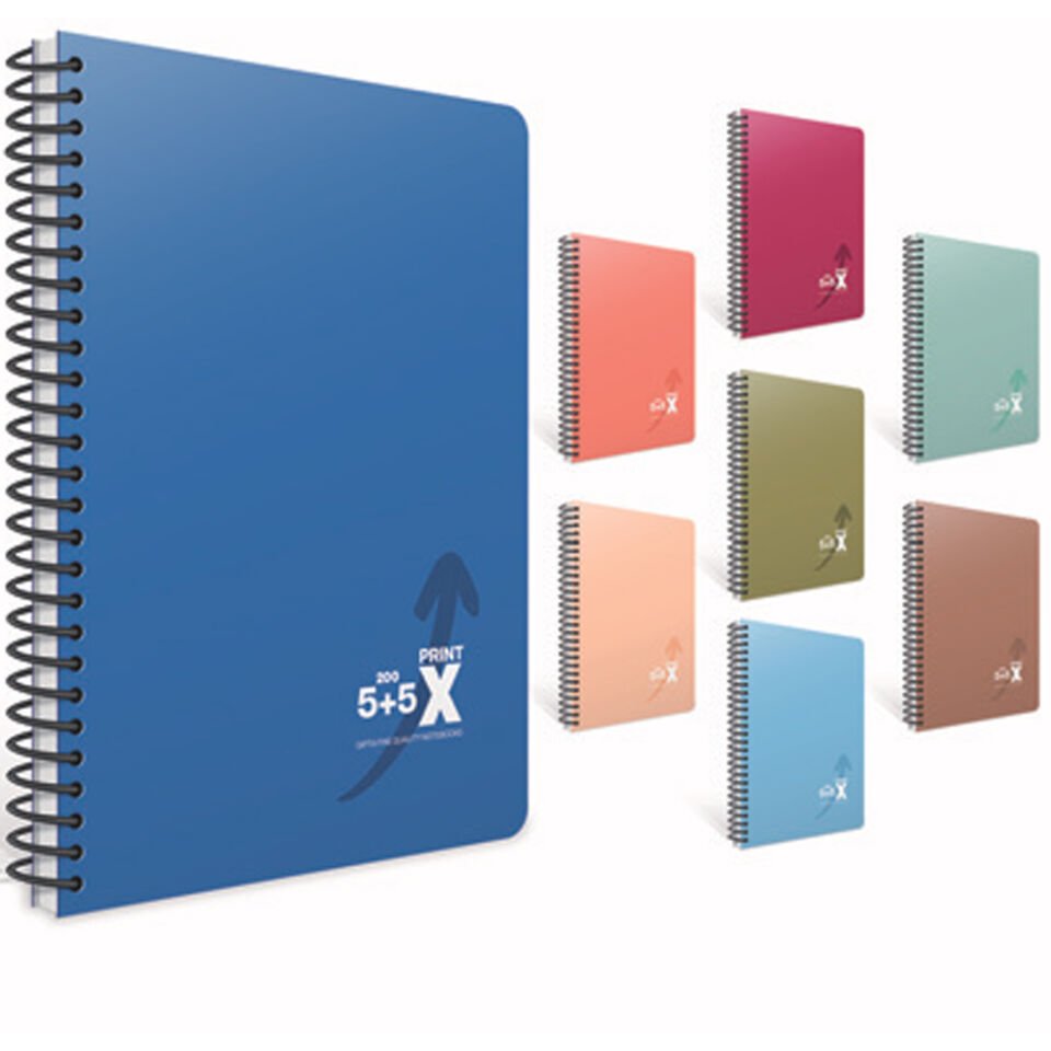 Gıpta Prınt-x Spiralli Sep. Plastik Kapak Defter 17x24 160 Yp. 4+1