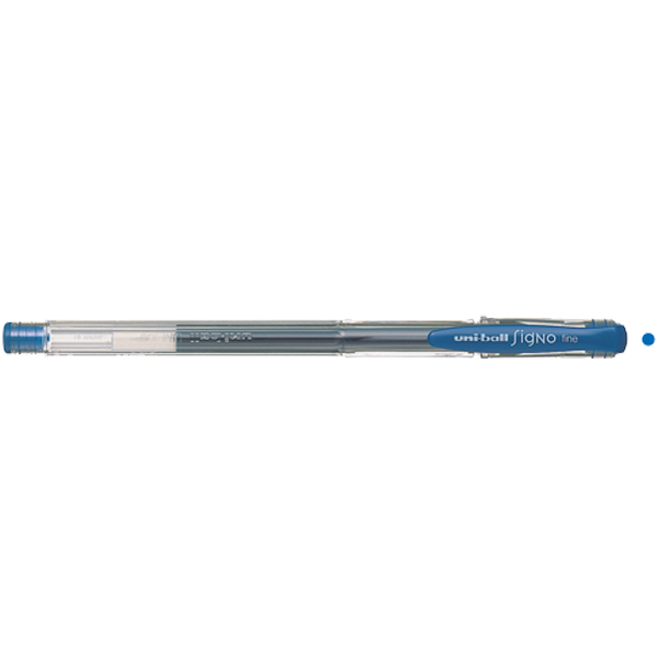 Uni-Ball Roller Kalem Signo Fine Jel Bilye Uç 0.7 MM Mavi UM-100