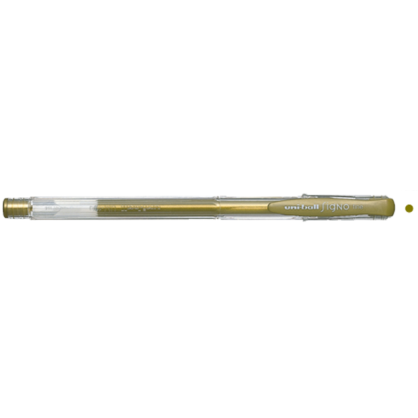Uni-Ball Roller Kalem Signo Fine Jel Bilye Uç 0.8 MM Altın UM-100