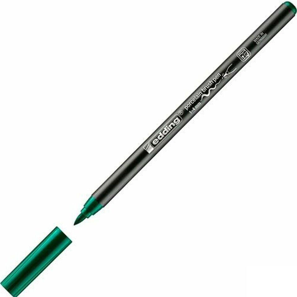 Edding Porselen Kalemi Fırça Uçlu 1-4 MM Yeşil 4200
