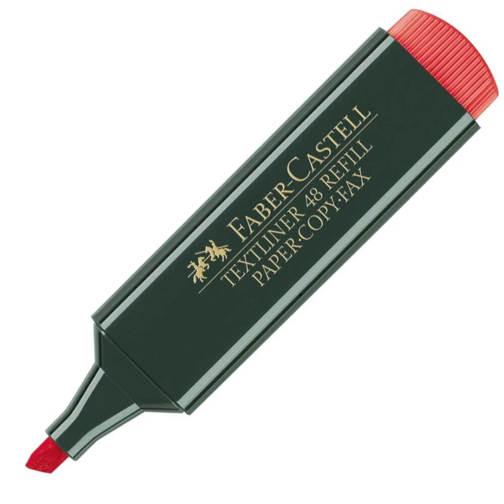 Faber-Castell Fosforlu Kalem Kırmızı 15 48 21