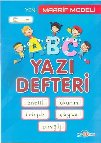 Mavi Boncuk Maarif Model Yazı Defteri Büyük Boy