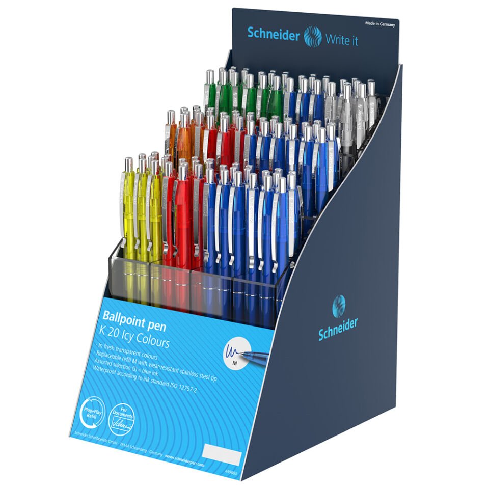 Schneider Sıs K20 Tükenmez Kalem 100 Lü Stand