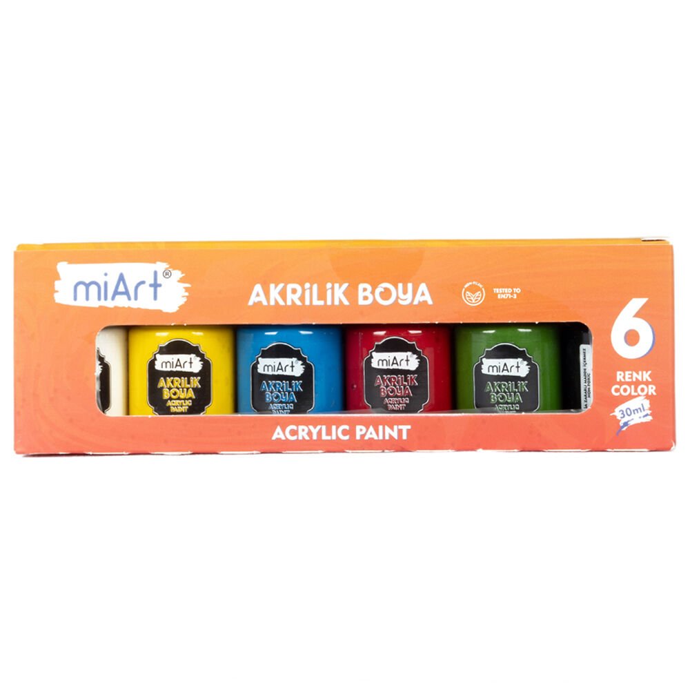 Miart Akrilik Boya 30 ML 6 LI MA306