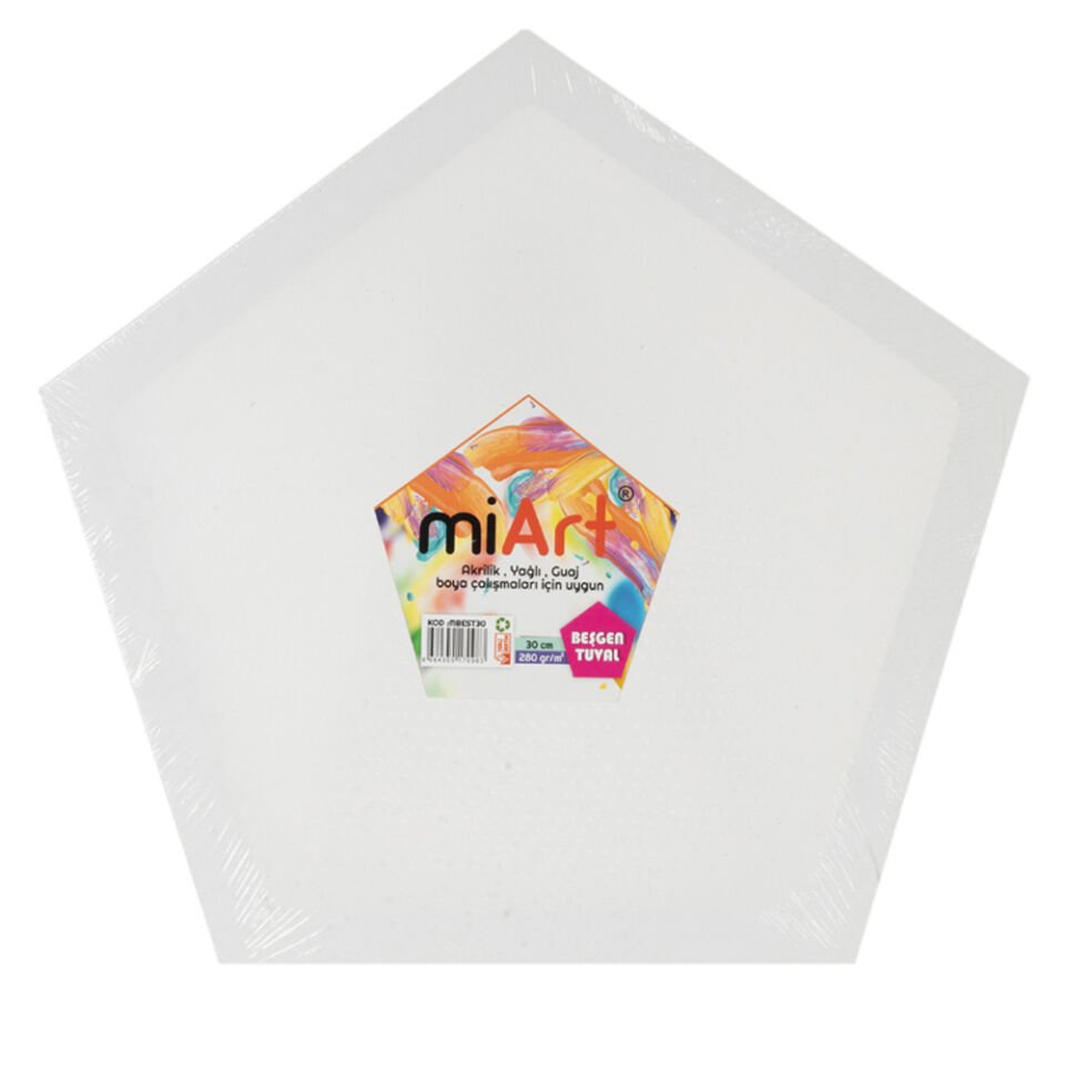 Miart Tuval Beşgen 30 Cm