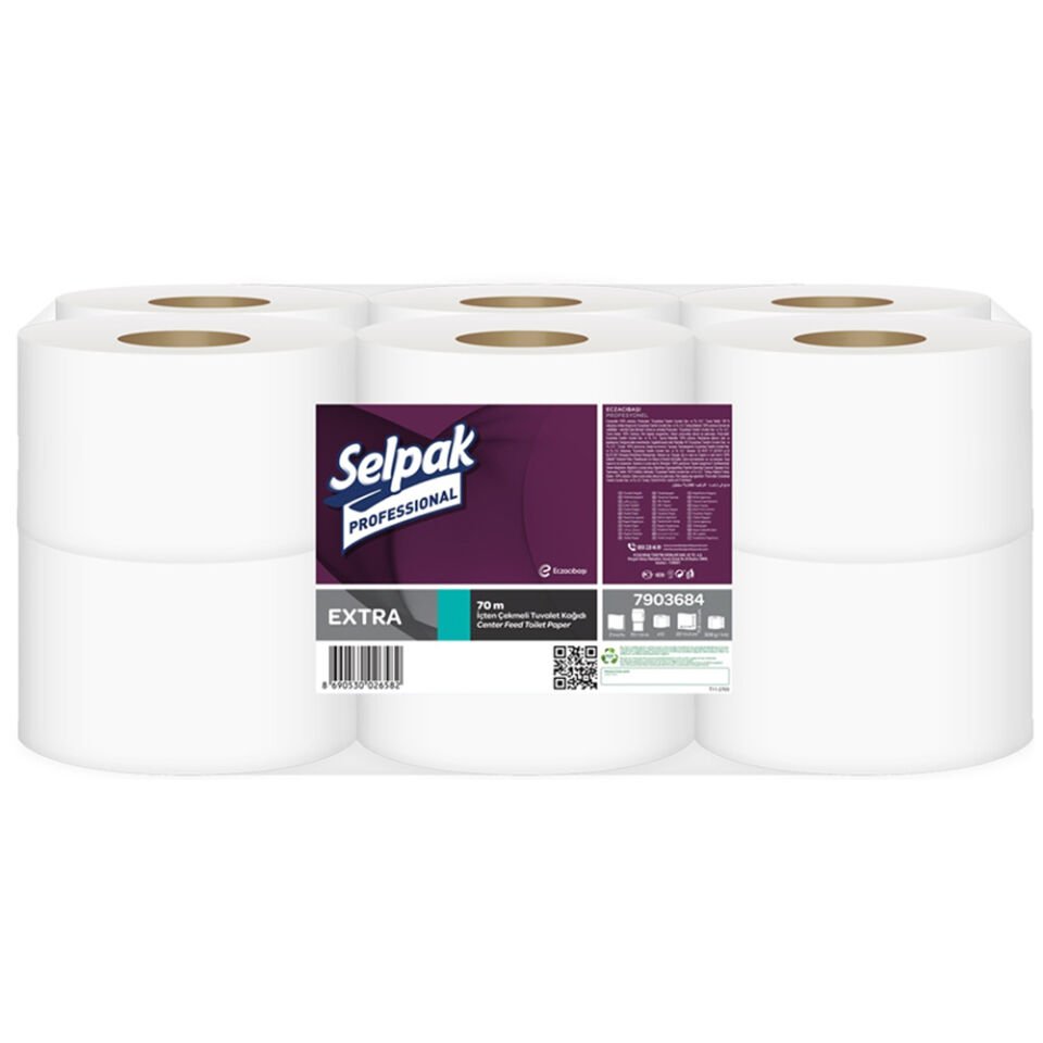 Selpak Tuvalet Kağıdı Professional  İçten Çek 70 Mt 12PK/KL