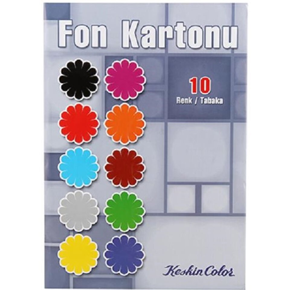 Keskin Color Fon Kartonu Zarflı 25x35 10 Lu
