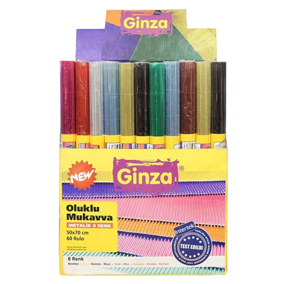 Ginza Oluklu Mukavva Metalik 60 Lı Set No:965