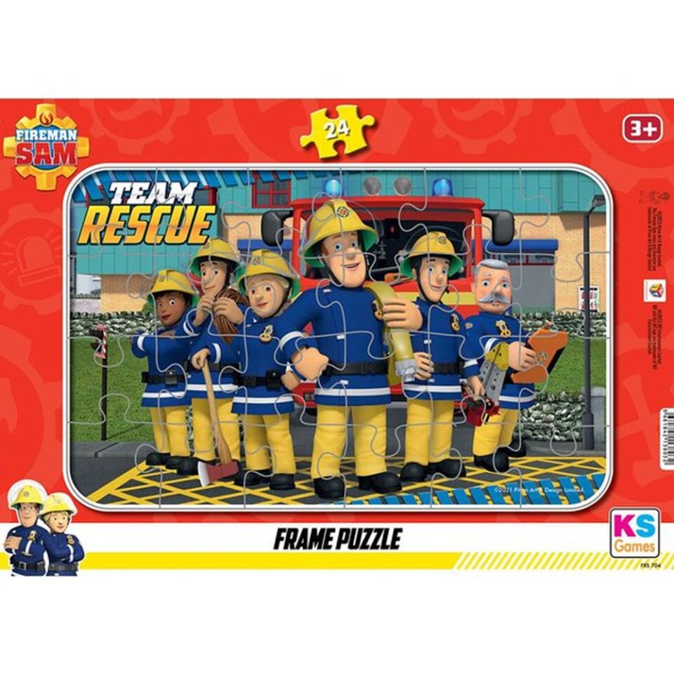 Ks Games Puzzle 24 Parça Fireman Sam Frame FRS 704