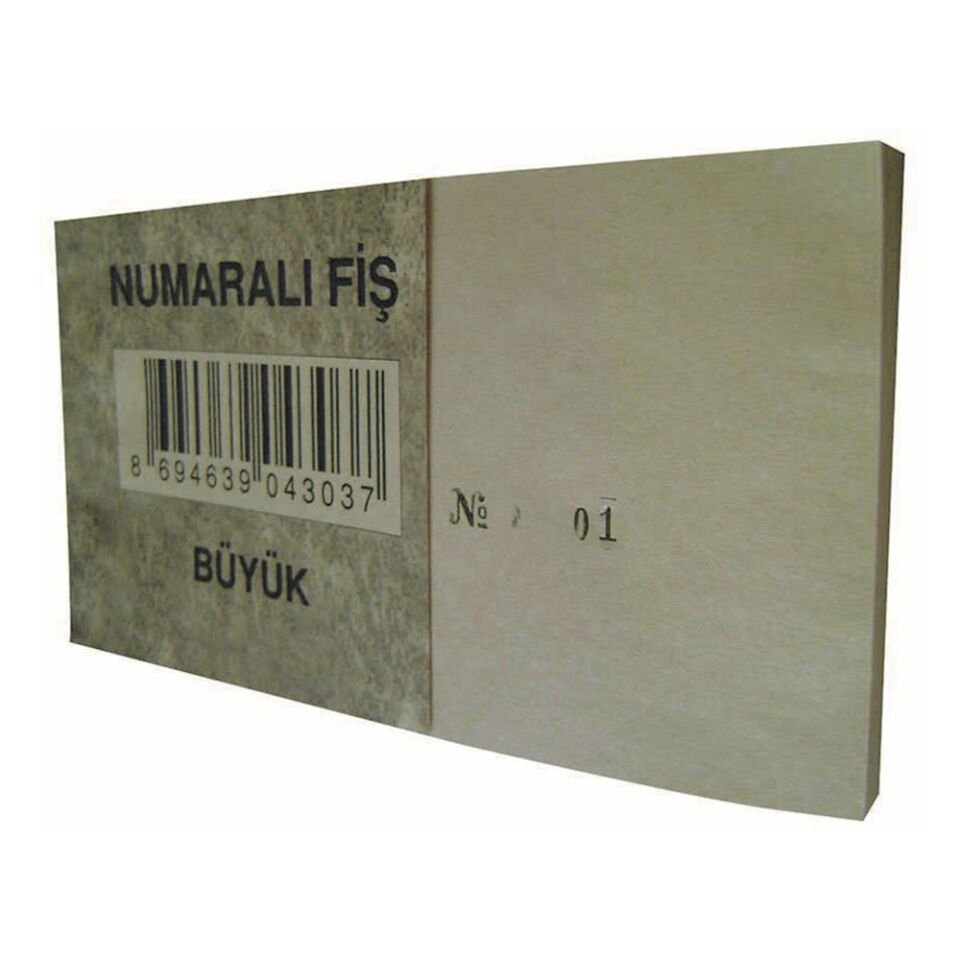 Dilman Numaralı Fiş Büyük 4303