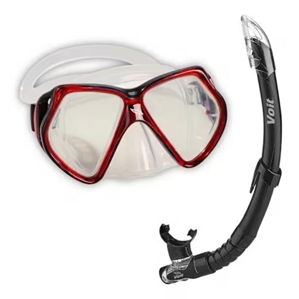 Voit Maske Snorkel Set Kırmızı-Siyah