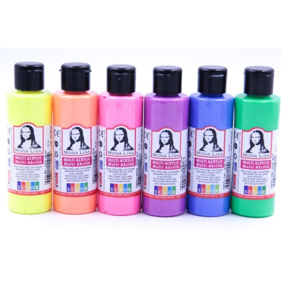 Mona Lisa Akrilik Boya Multi Fosforlu 6x70 ML SD1006F