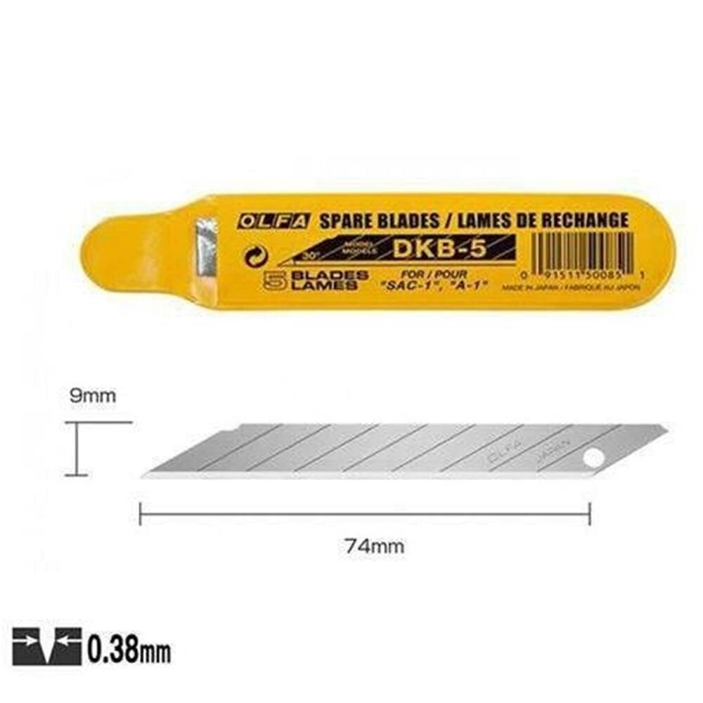 Olfa Maket Bıçağı Yedek 5 Lİ Tüp DKB-5