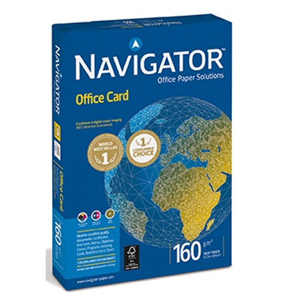 Navigator Gramajlı kağıt Office Card 250 Lİ A4 160 GR Beyaz
