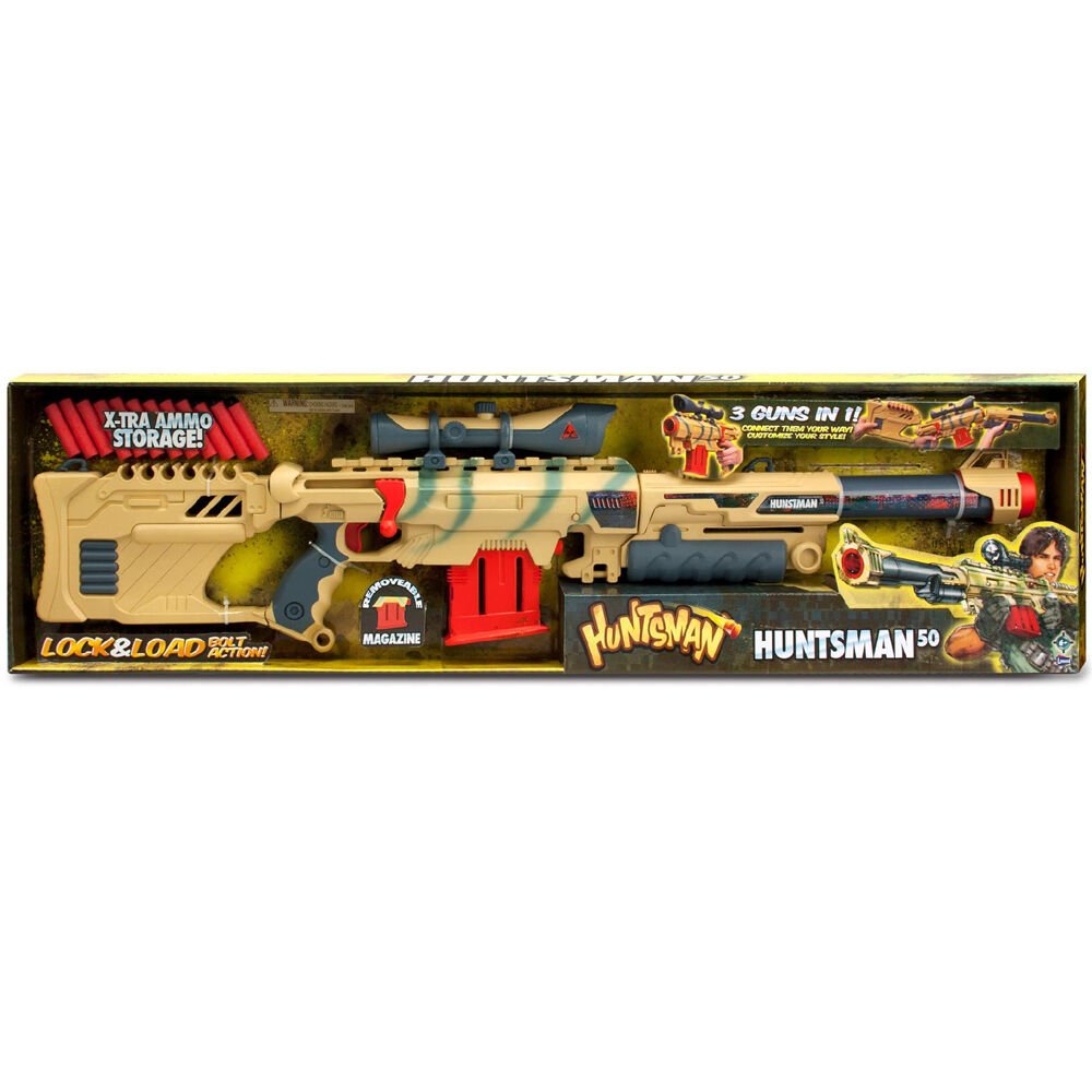 Sunman Oyuncak Huntsman-5 Sünger Atan Silah 24 Mermili Büyük