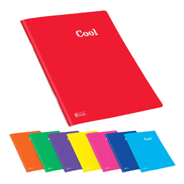 Keskin Color Plastik Kapak Dikişli Cool Defter A4 60 YP Çizgili