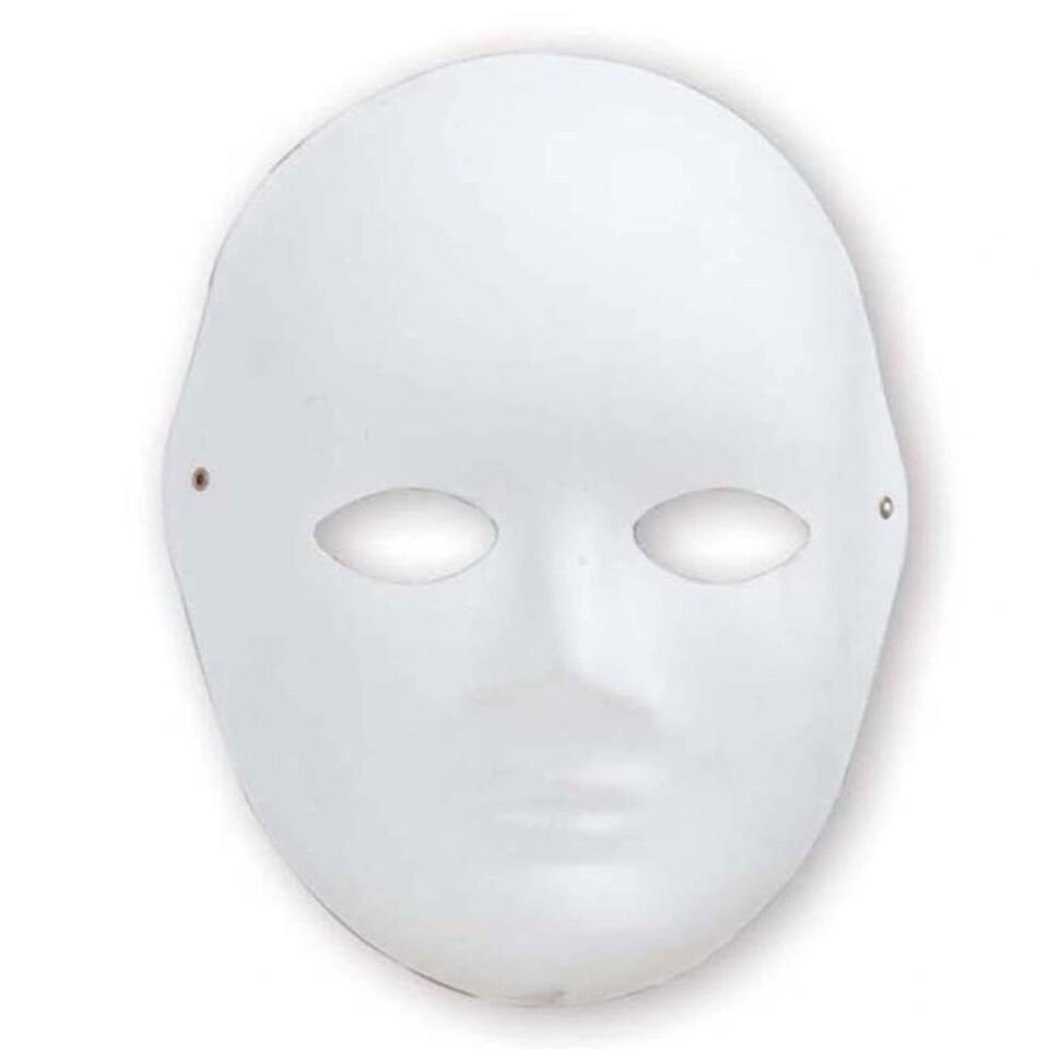 Puti Maske Karton Büyük Surat 5176