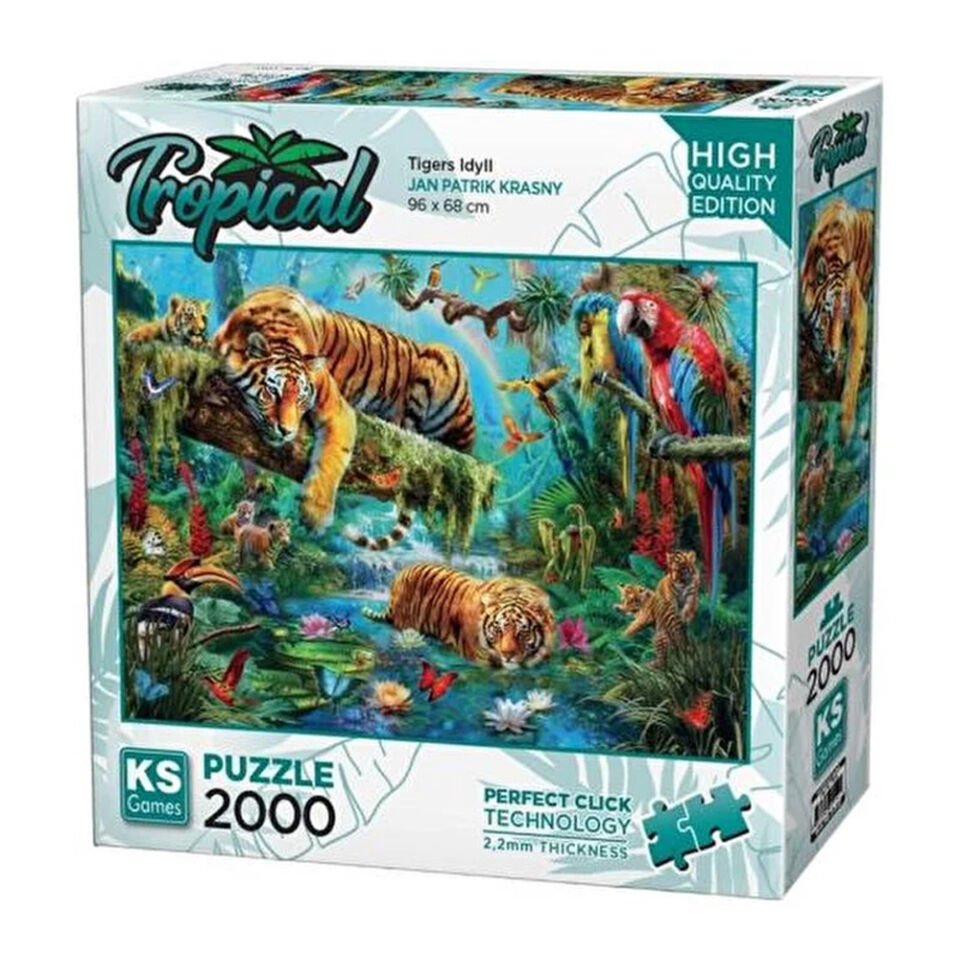 Ks Games Puzzle 2000 Tigers Idyll 22512