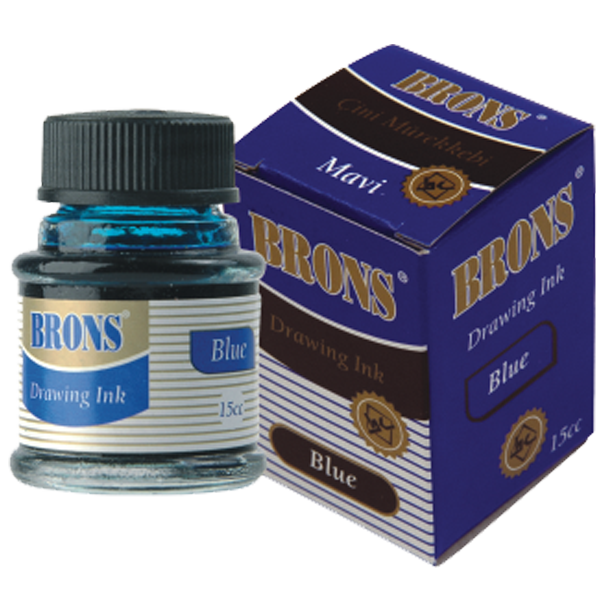 Brons Çini Mürekkebi 20 CC Siyah BR-317