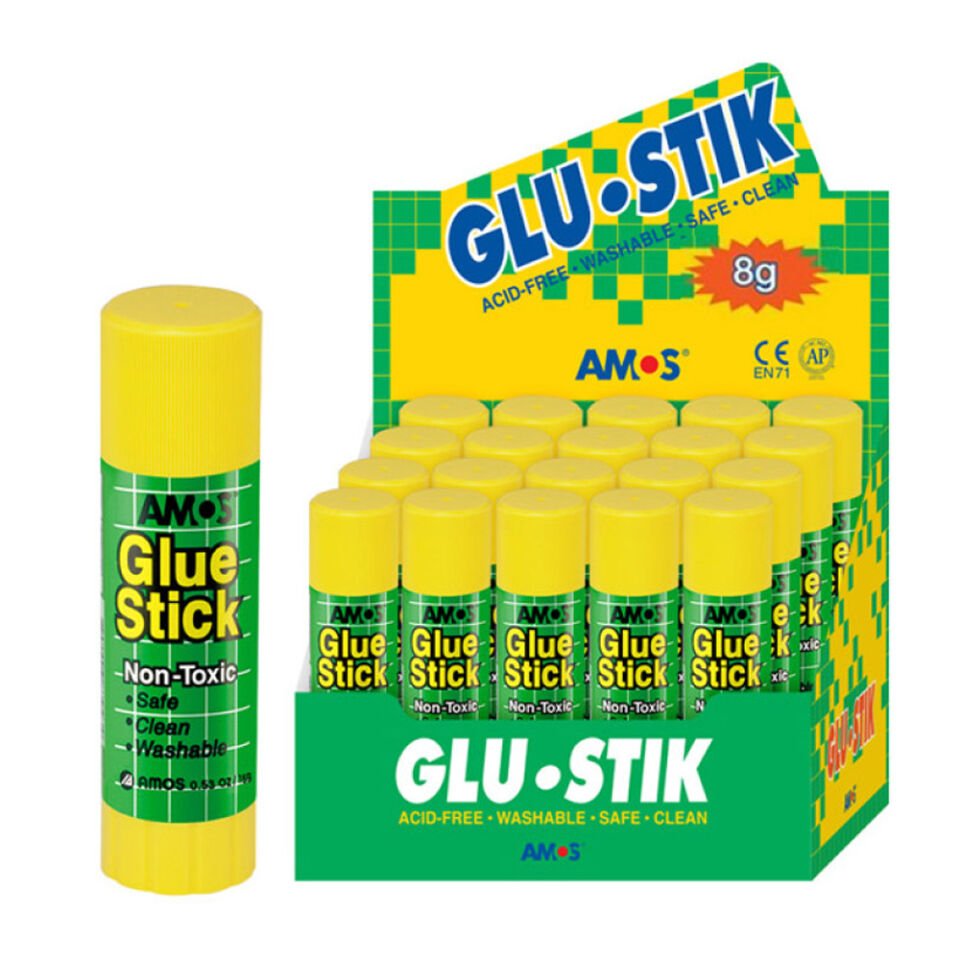 Amos Stick Yapıştırıcı Beyaz 8 GR GSW8