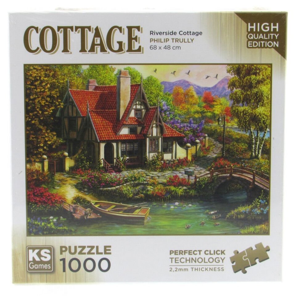 Ks Games Puzzle 1000 Parça Riverside Cottage 20736